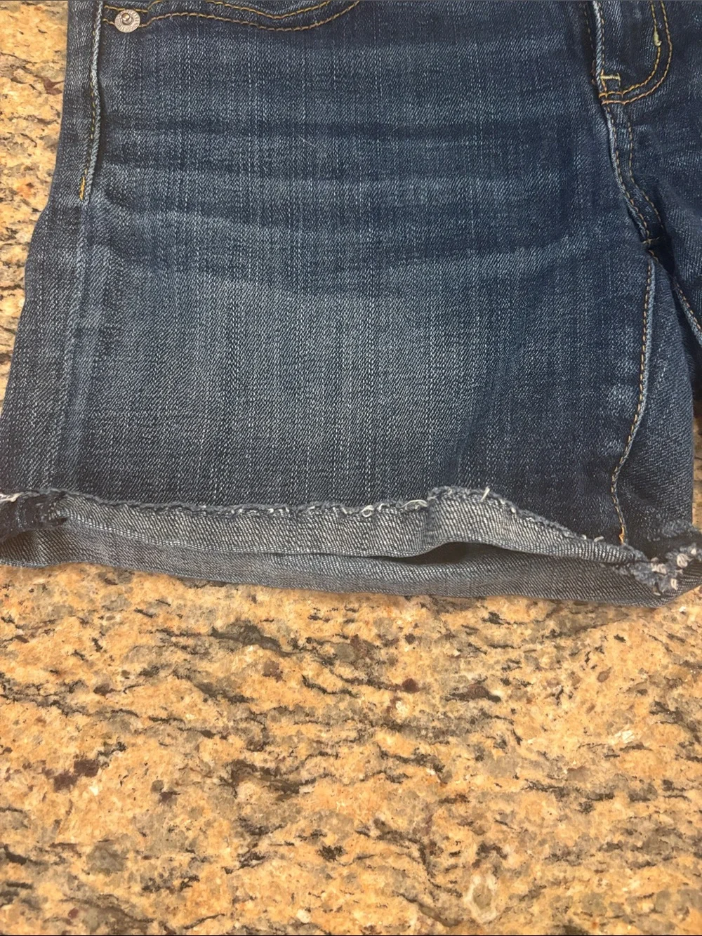 American Eagle Outfitters Upcycled American Flag Denim Shorts Size 4